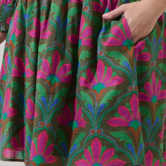 NWT Sugarlips Bold Print Smocked Mini Dress - Picture 3 of 5